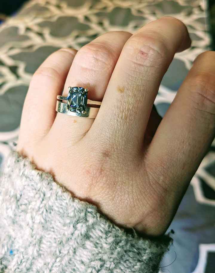 Post your moissanite engagement rings! - 1