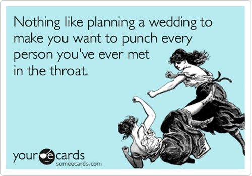 Confession time: did you and your partner have any wedding-related fights? 1