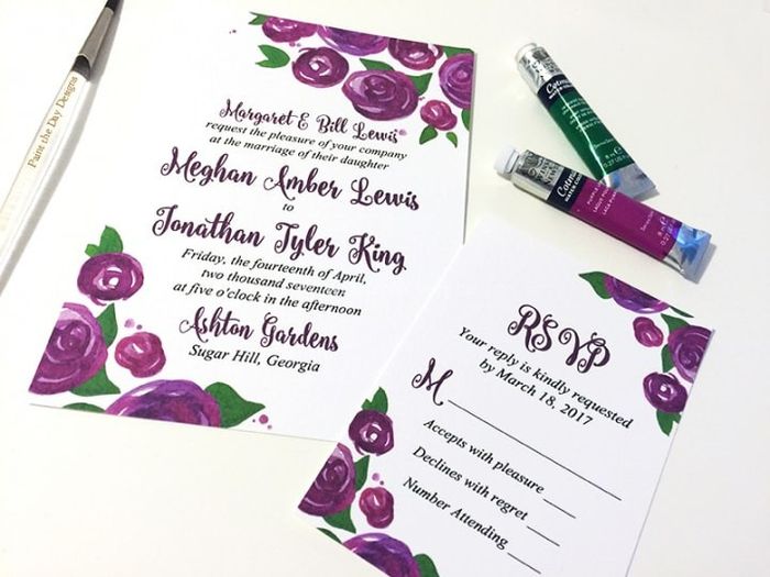 Whose names are going on your invitations? 3