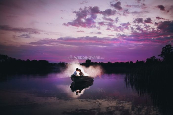 canoe on a lake