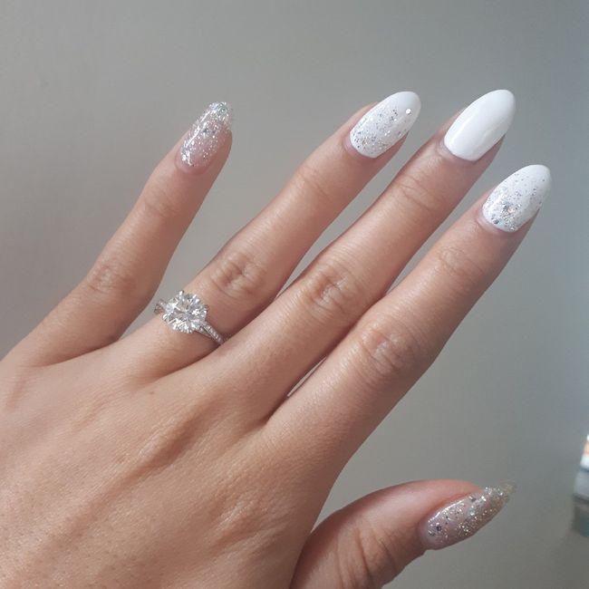 Wedding day nails 1