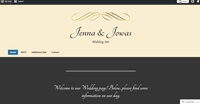 Wedding Website... 1