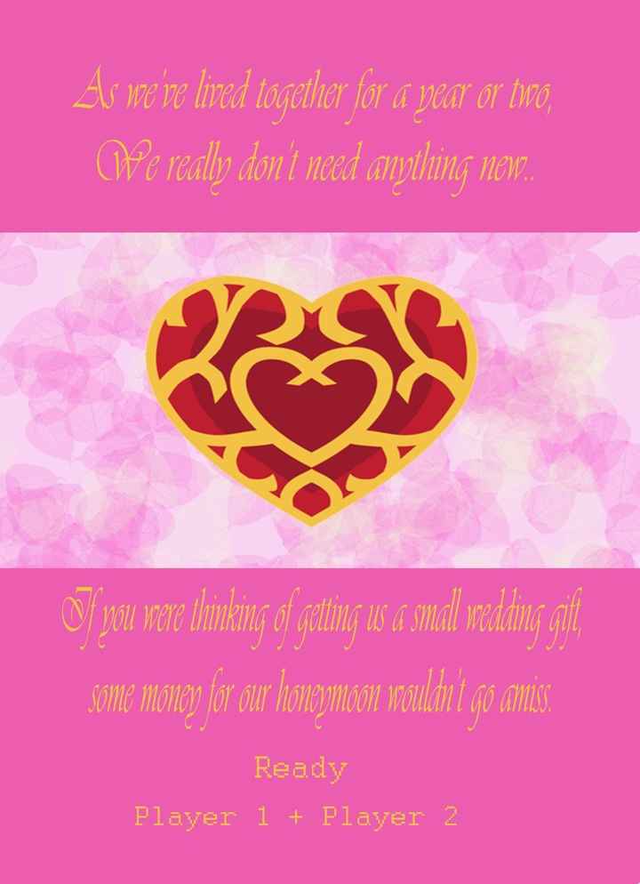 wedding Invitation back