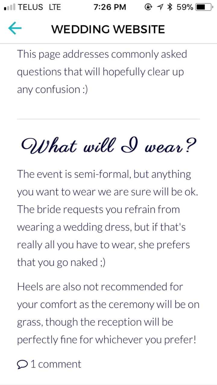 Dress code - 1