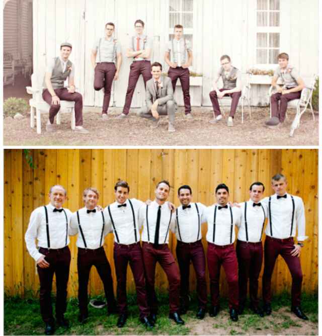 Help!! i can't decide what colors our groomsmen should wear! - 1