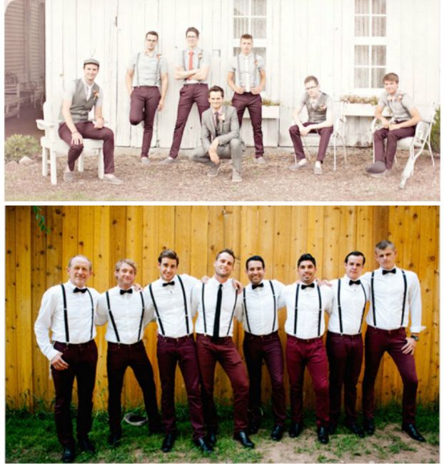 Help!! i can't decide what colors our groomsmen should wear! 3