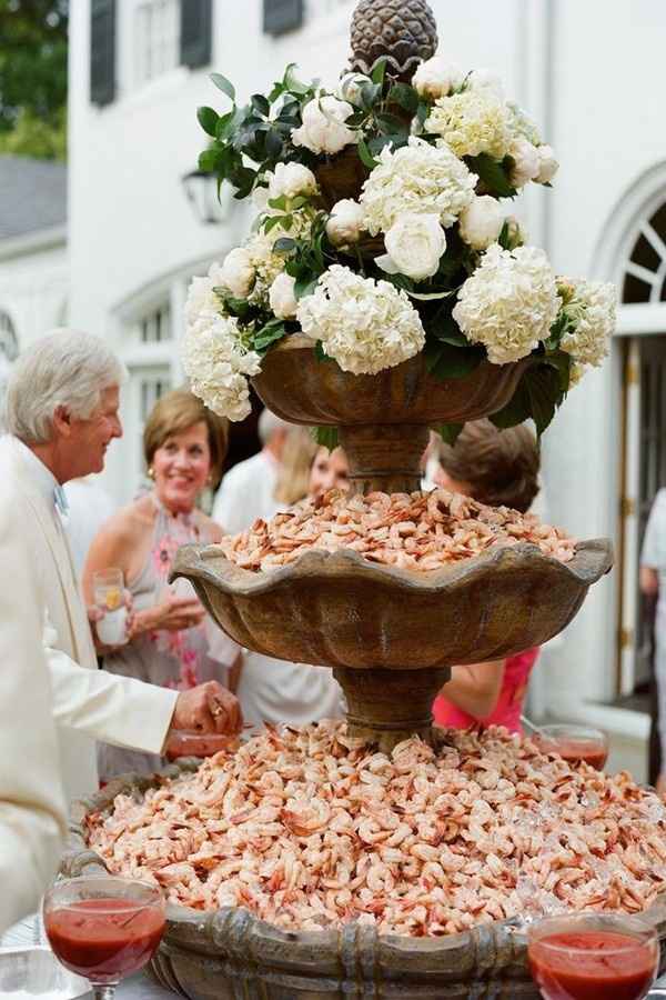 Shrimp fountain for your guests? 