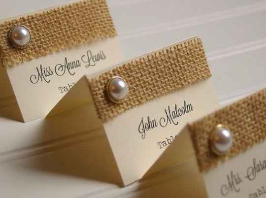 Unique wedding place and escorts cards ideas 