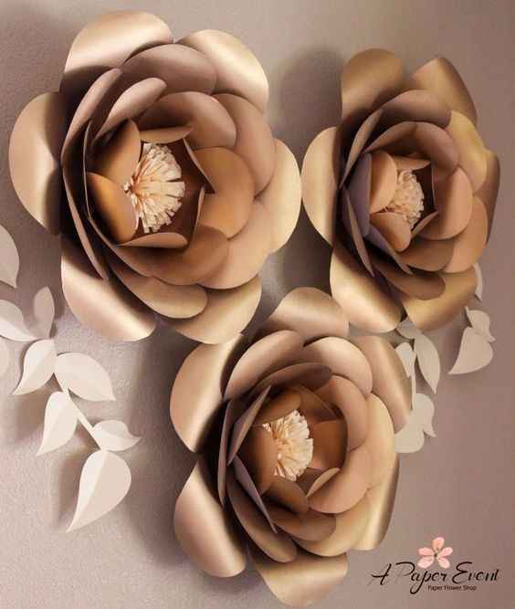 Paper flowers for your weeding decor  