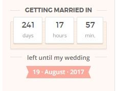 How many days letf until your wedding?