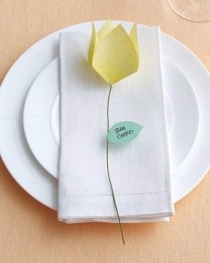 Origami place cards ideas