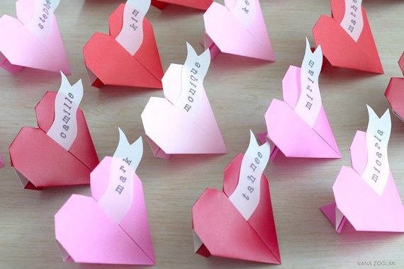 Origami place cards ideas