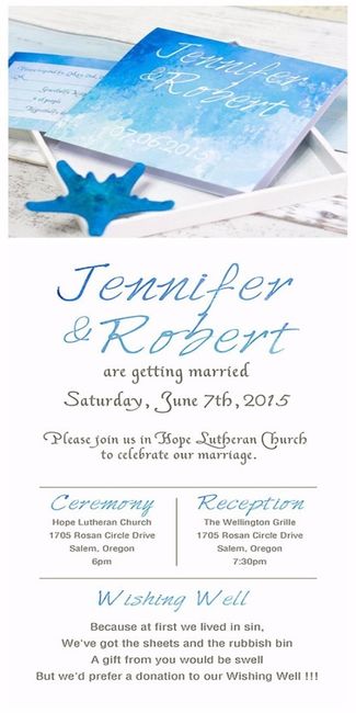 Wording templates for your wedding invitations