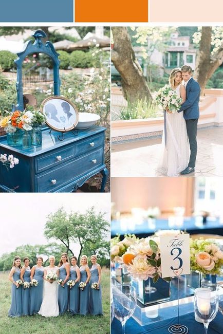 Your wedding color palette is....