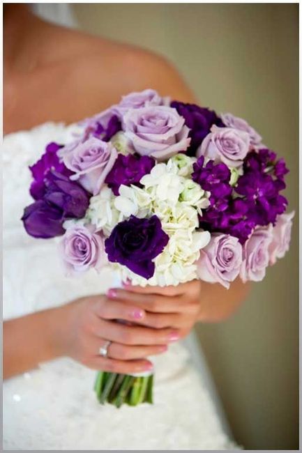 Purple flower bouquet