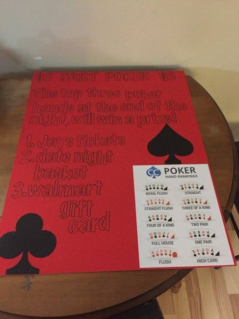 dart poker game sign