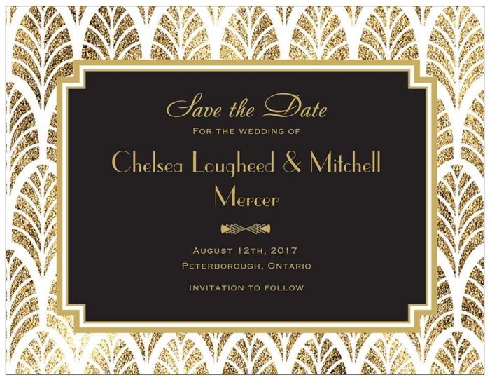 front of save the date