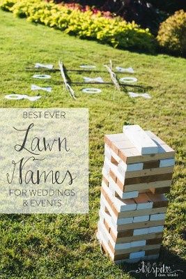 lawn games for a laid back feel