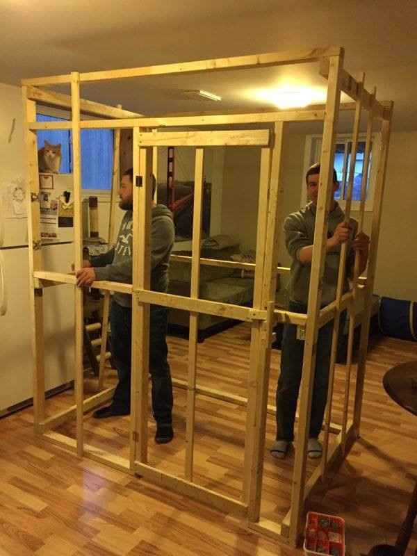 Home made jail cell (not painted) 