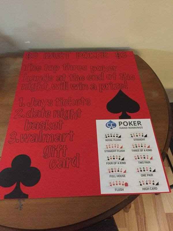 dart poker game sign