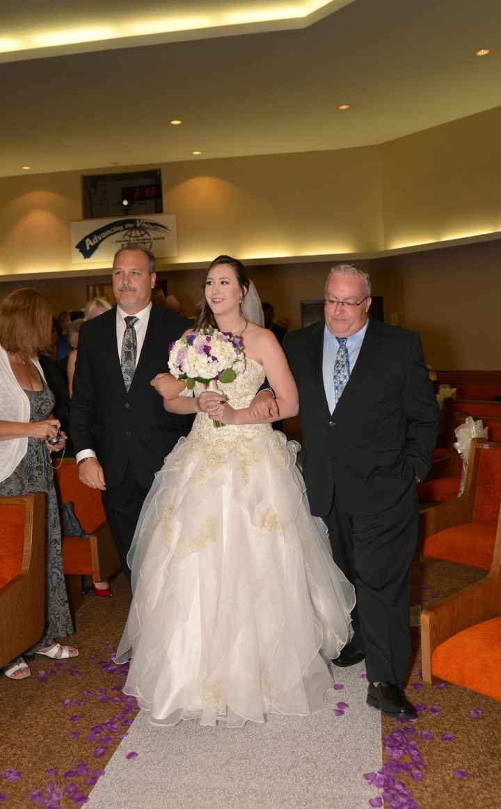 walking down the aisle