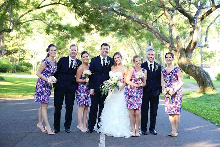Uneven bridesmaids vs groomsmen - 1