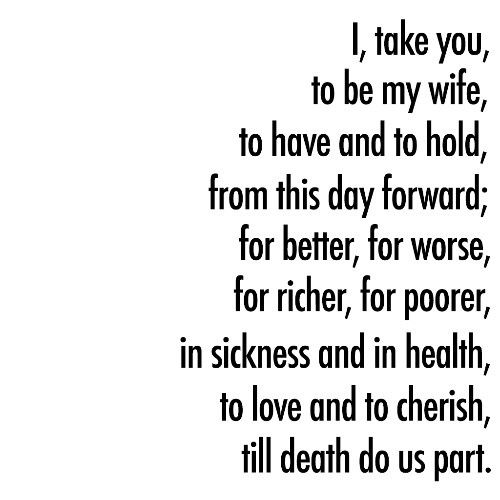 Traditional vows