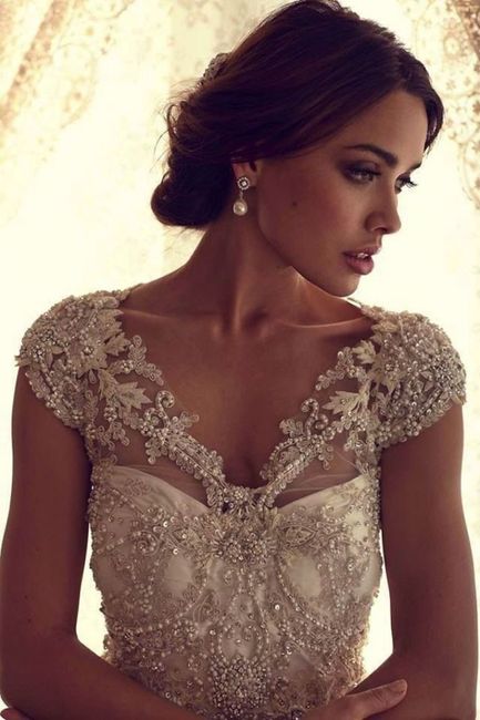 Beaded wedding gown