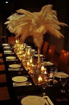 Feather centerpiece