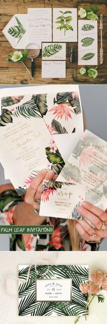 Tropical Palm Trees Invitation