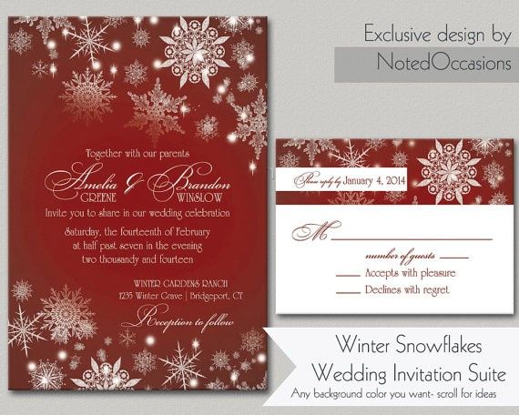 Red invitations