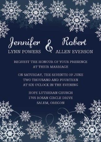 Blue invitations