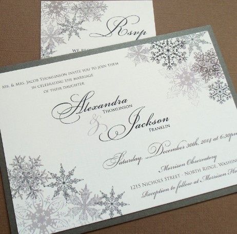 Silver invitations