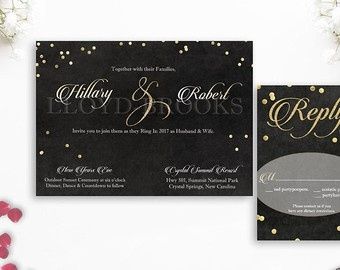 NYE wedding invitations