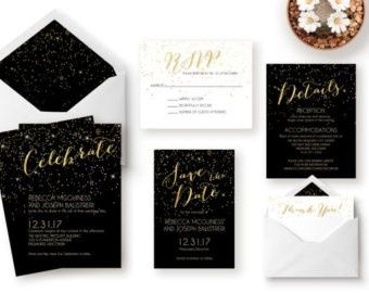 NYE wedding invitations