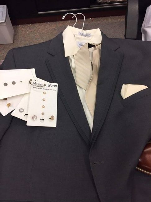 FH's suit, tie, vest, pocket square and cufflinks