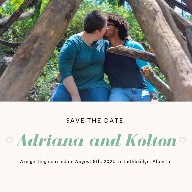 Let's see your save the dates! - 1