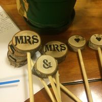 For my friend's wedding cake toppers ❤️