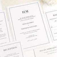 Monogram Wedding Invitation