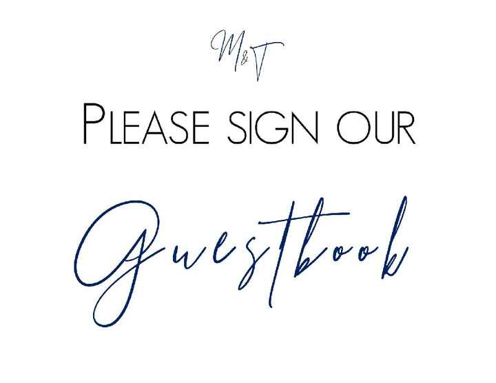 Wedding signs - 2