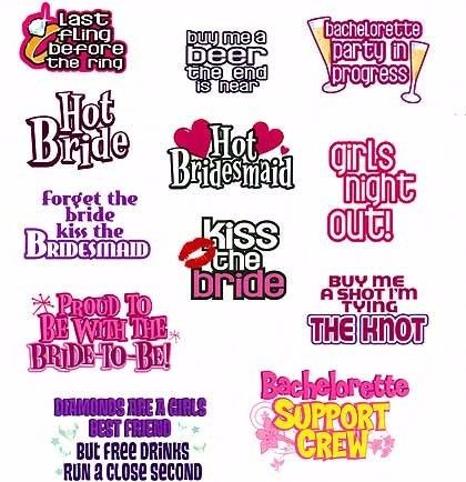 bachelorette temporary tattoos