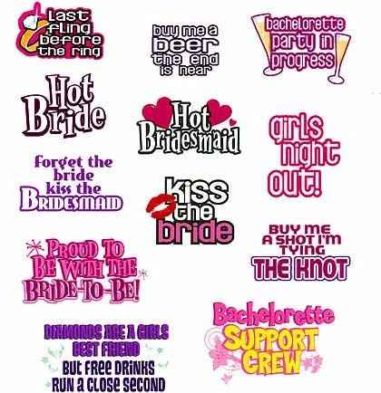 bachelorette temporary tattoos
