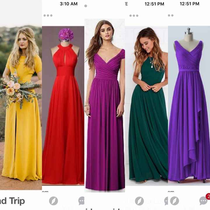 Bridesmaid Dress Colours