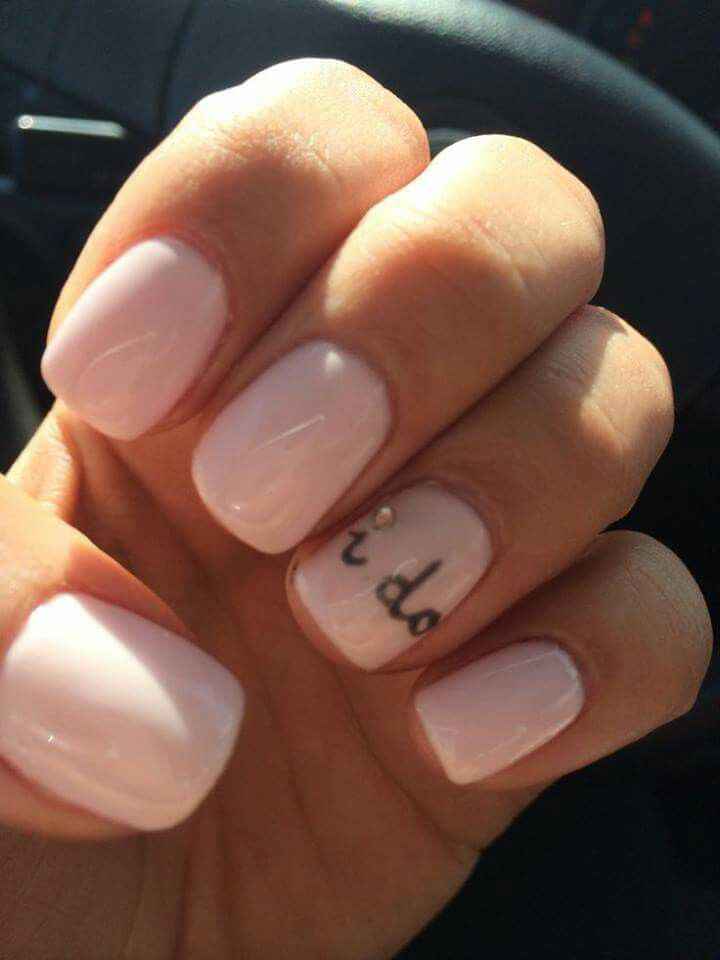 Wedding day nails - 1