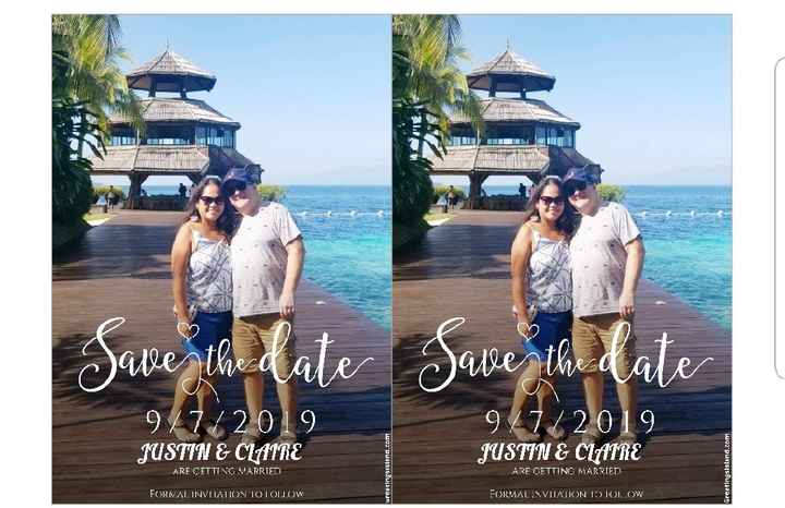 diy save the date - 3
