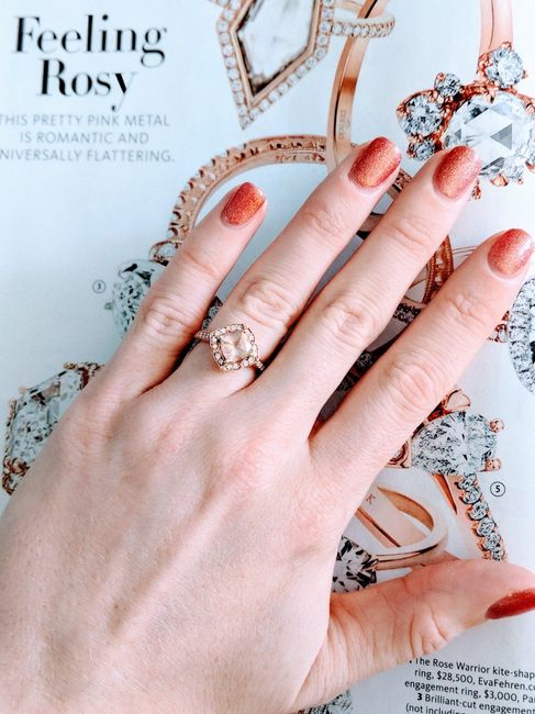 My rosy engagement ring!