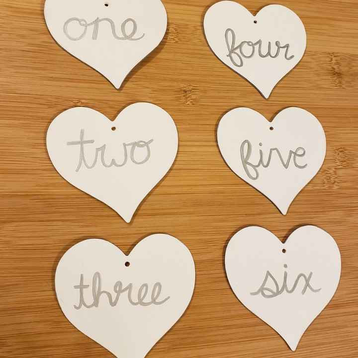 diy Table Numbers - 1