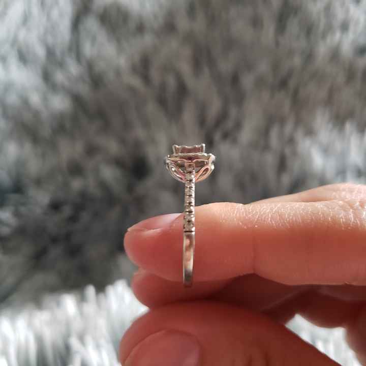 Has anyone had their pave engagement rings resized? - 1