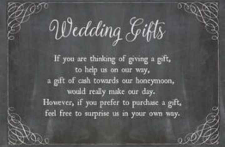 Registry and honeymoon fund - 1