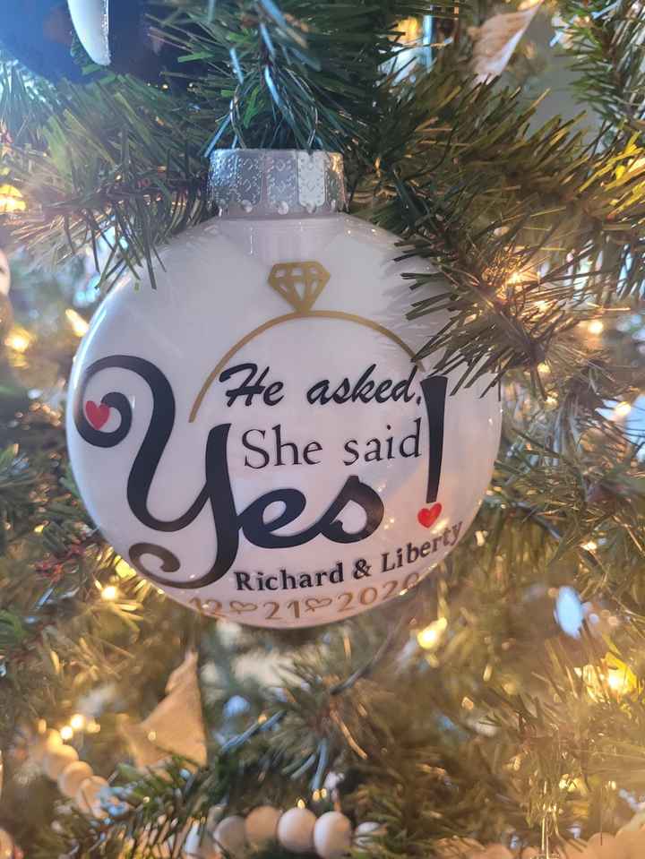 Engagement and Wedding Christmas Ornaments! - 1